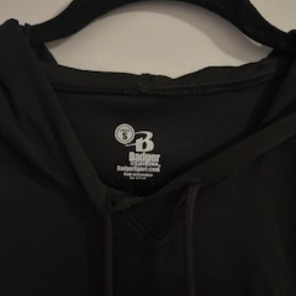 Vintage The Barre Code Black Hooded Tank Top - Picture 2 of 3